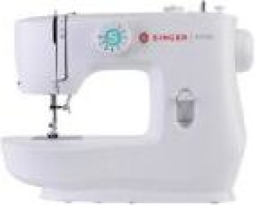 M1505, Hvit, Sying, 4 Steg, Elektrisk, Knappehull fot, Zigzag foot