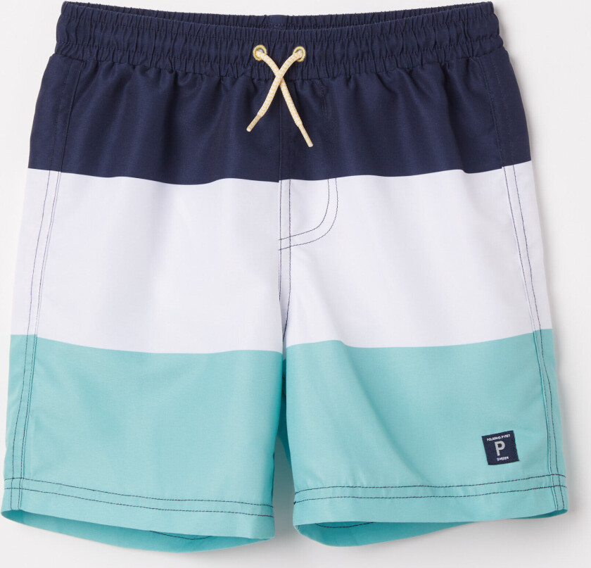Badeshorts blokkstripet badebukser