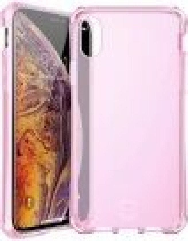 ITSKINS Spectrum Clear - Baksidedeksel for mobiltelefon - termoplast-polyuretan (TPU), Impacthane - Lys lyserød - 6.5 - for Apple iPhone XS Max