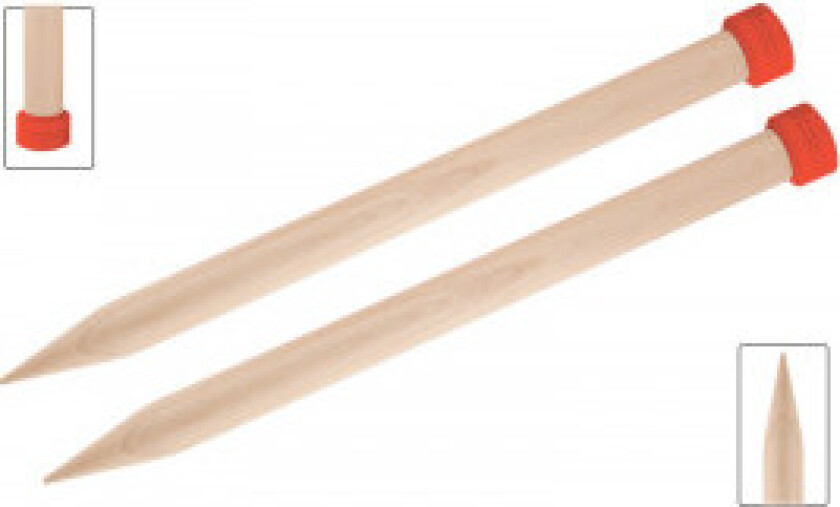 Bilde av Jumbo Birch Strikkepinner / Genserpinner Bjørk 40cm 30,00mm /