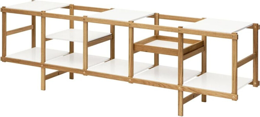 Bilde av Frame hylle lav Eik-hvit