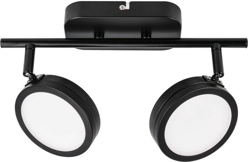 Neros LED-spot, CCT, svart, 2 lyskilder