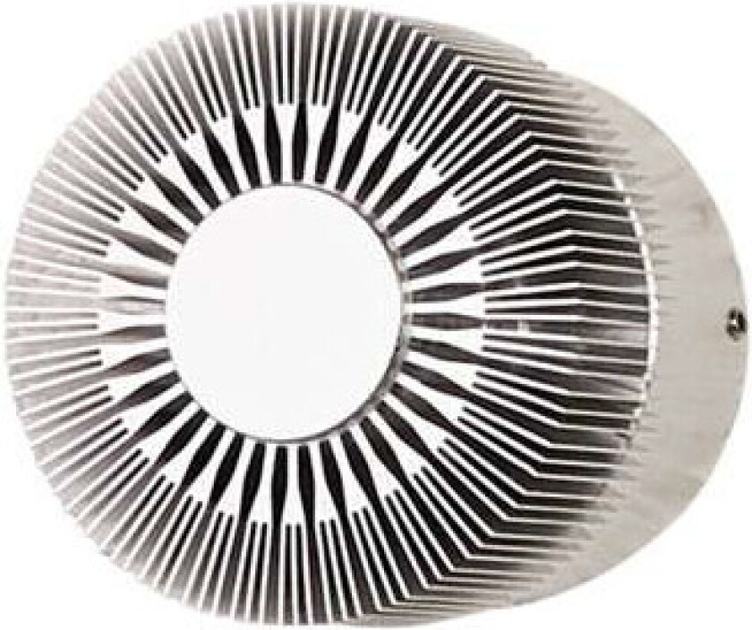 Aluminiumsgrå utevegglampe Lennias med LED-lys