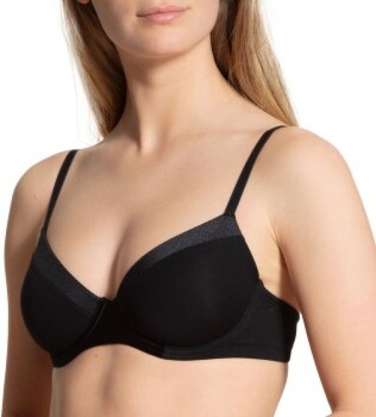 BH Cate Underwire Padded Bra Svart bomull C 75 Dame
