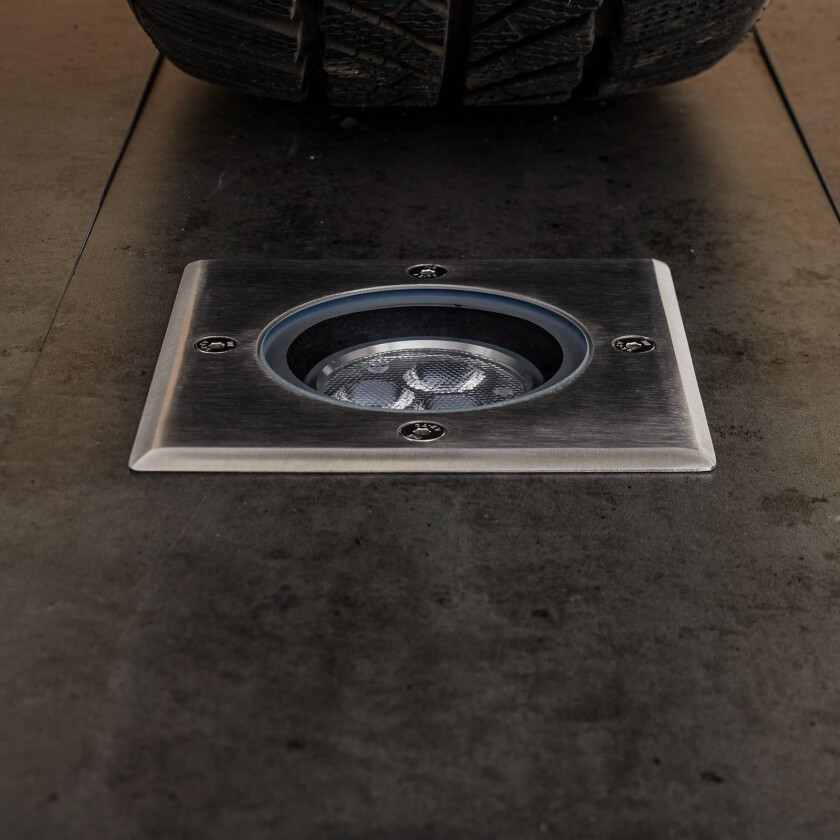 LED-bakkespot svingbar, IP67, kantet