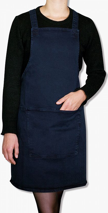 Bilde av Suspender Forkle Canvas Mørk Blå