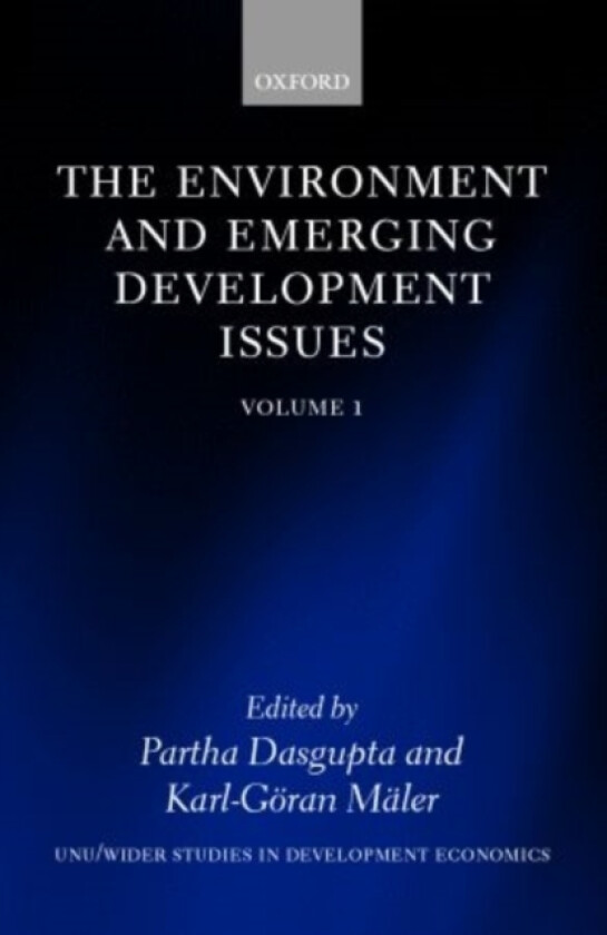 The Environment and Emerging Development Issues: Volume 1 av Karl-Goran Maler (Paperback)