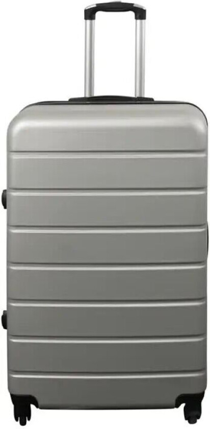 Koffert stor i grå - Hard ABS / polykarbonat