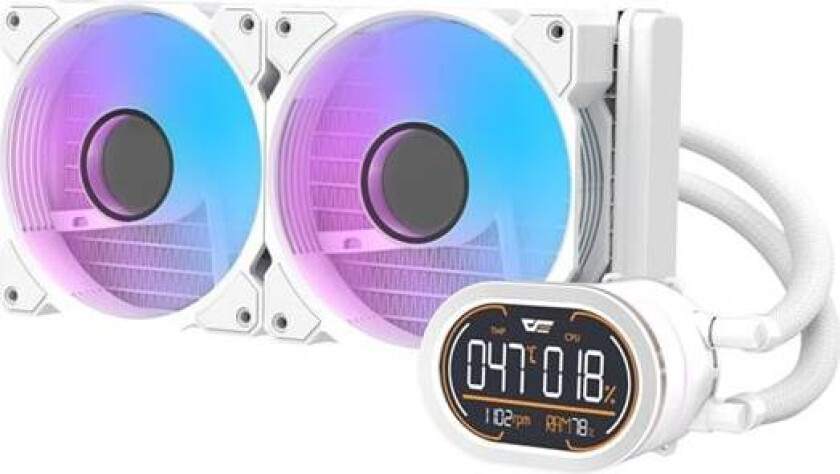 Darkflash DH240D v2 CPU-kjøler (hvit)