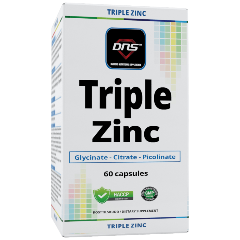 Triple Zinc - 3 typer sink - 60 kapsler
