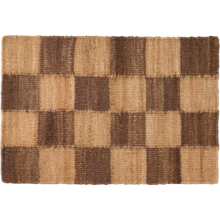 Chess Dørmatte 60x90 Cm Natural / - Mønstrede tepper Jute Brun - 439534