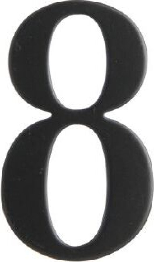 Bilde av HUSNUMMER MILLERS 8 60MM SVART LAKKERT
