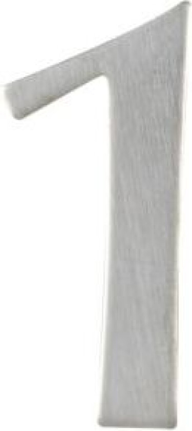 HUSNUMMER MILLERS 1 62MM RUSTFRITT STÅL SELVKLEBENDE