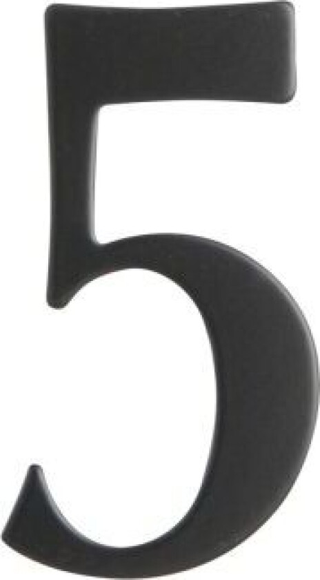 HUSNUMMER MILLERS 5 60MM SVART SELVKLEBENDE