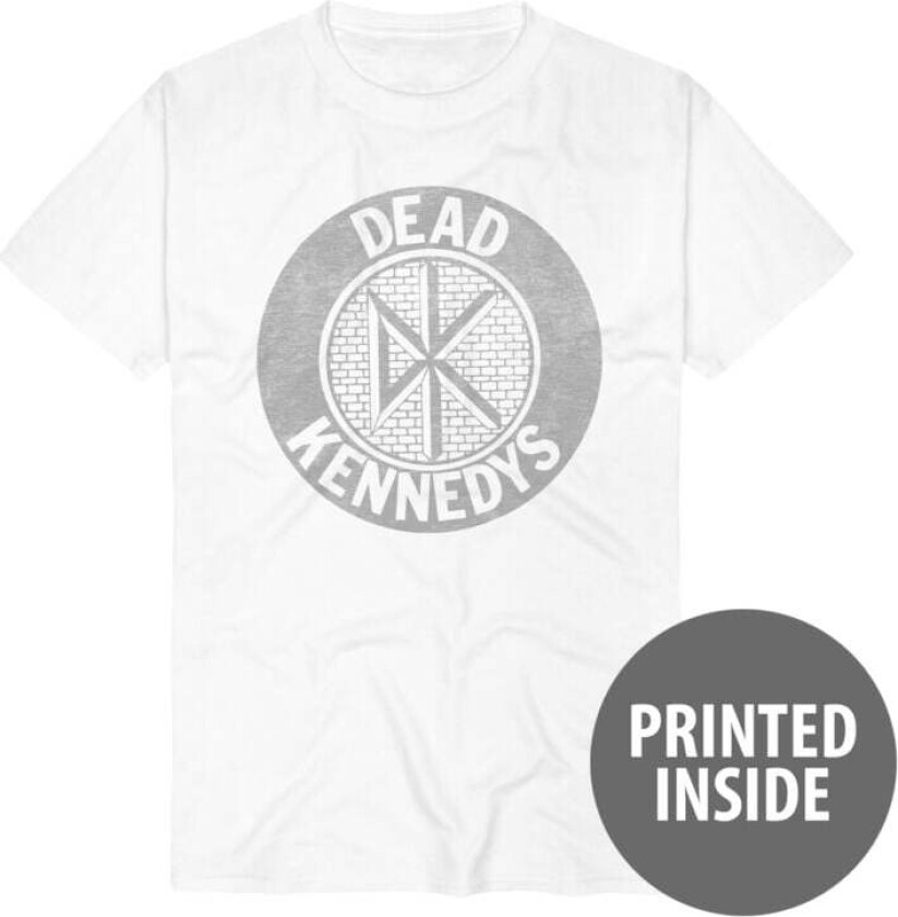 T-skjorte - Brick Wall Logo - S til 3XL - Herrer - hvit