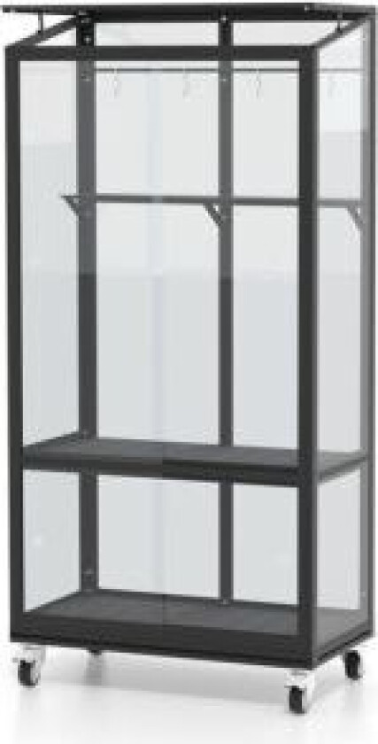 DRIVHUS VITAVIA URBAN SVART ALUMINIUM/GLASS 0,35M²