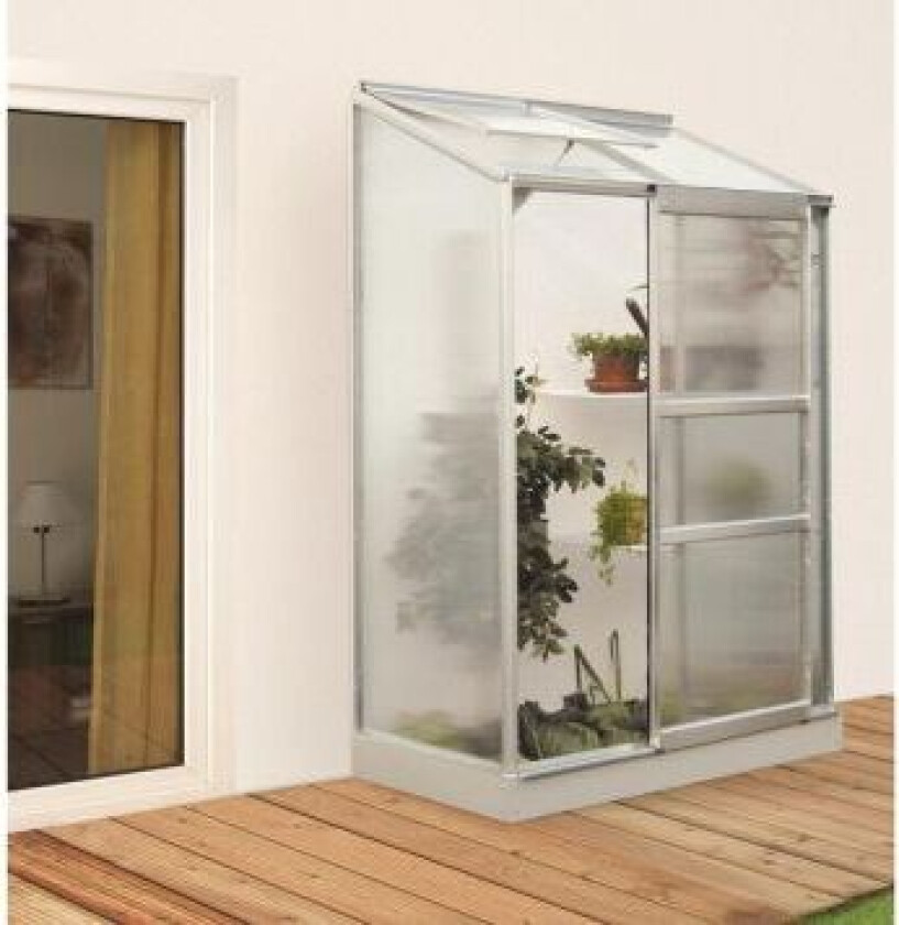DRIVHUS VITAVIA IDA 900 MED SOKKEL ALU/POLY 0,9M²