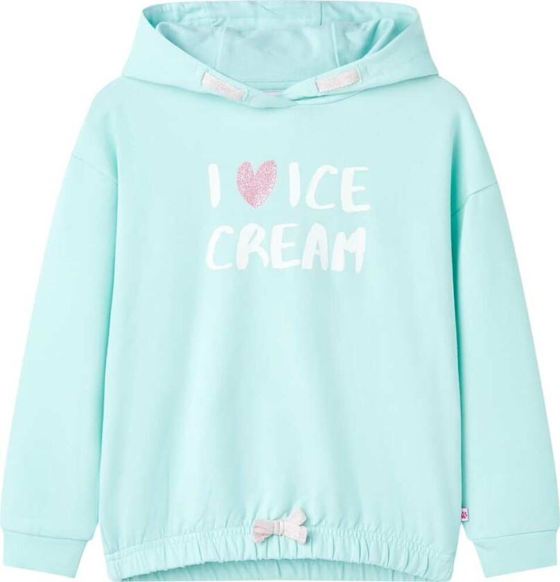 Hettegenser for barn lyseaqua 104