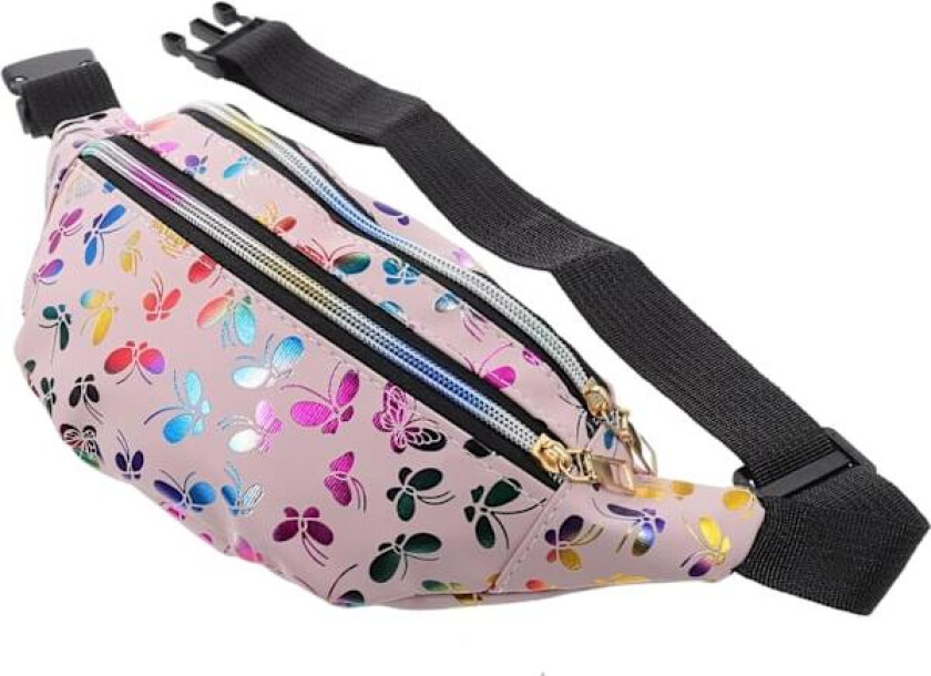 Fanny Pack Mote Midjeveske Dame Mote Belter Moderne Midjepose Glidelås Oppbevaringsvesker Midjeveske for Kvinner Telefon Midjeveske Vannreise Stoff