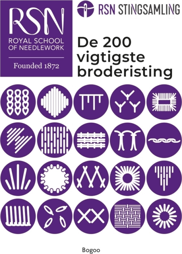 RSN stinginnsamling | Royal School of Needlework | Språk: Dansk
