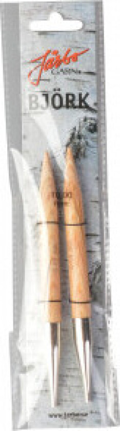 Björk Utskiftbare Rundpinner i Bjørk 13cm 10,00mm US15