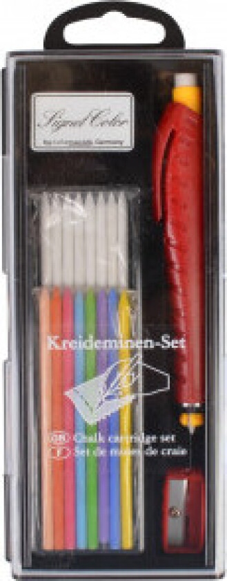 Bilde av Skredderkritt / Trykkblyant med blyantspisser og stifter Ass. farger -