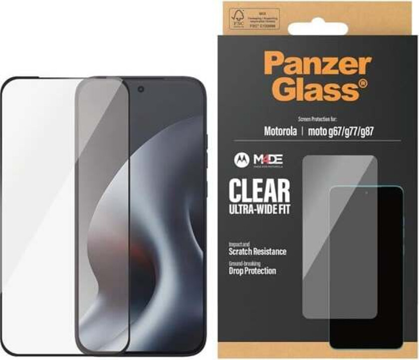 Screen Protector Motorola moto g77 | g67 | g87 | Ultra-Wide Fit