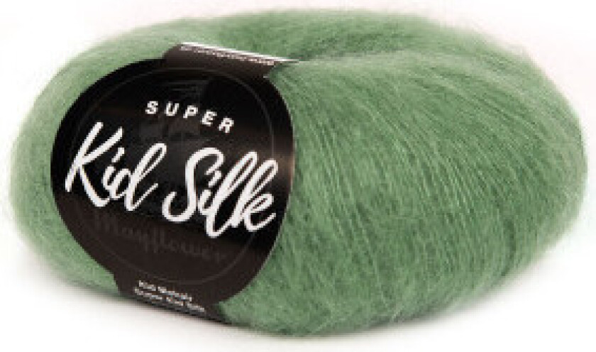 Super Kid Silk Garn Unicolor 79 Myrtelgrønn