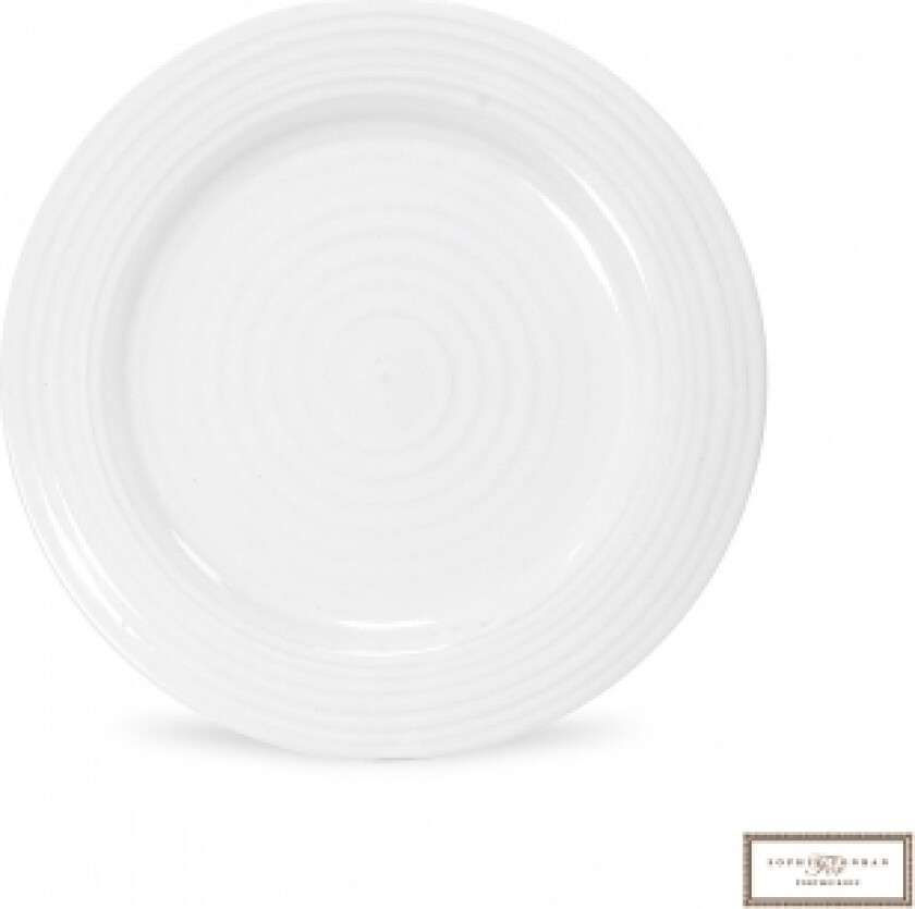 Portmeirion Sophie Conran White flat tallerken 20 cm hvit