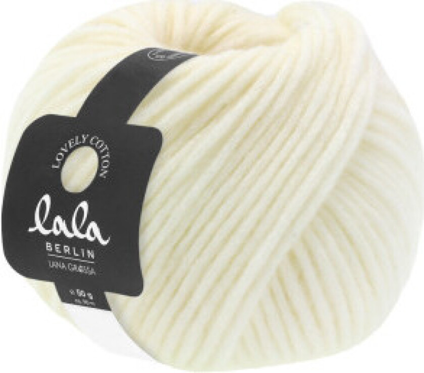 Lala Berlin Lovely Cotton Garn 33 Råhvit