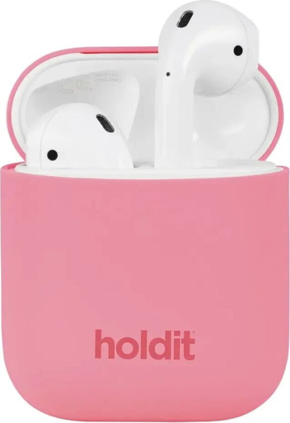 holdit AirPods 1/2 Deksel Silikon Rouge Pink