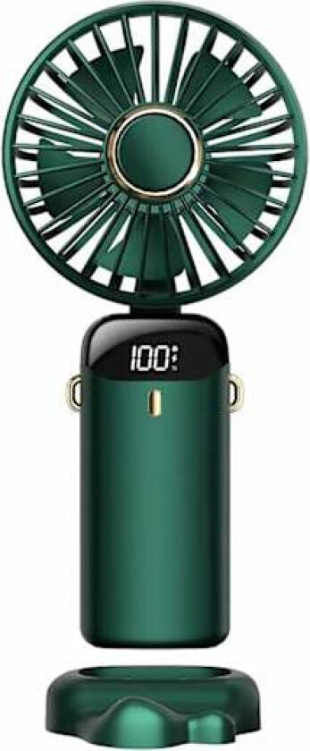 Utendørs Mini Håndholdt Vifte Dobbel Batteristøtte 5 Gir Vindvifter For Utendørs Innendørs Camping Fotturer