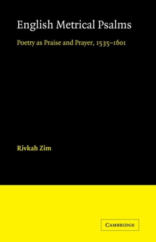 English Metrical Psalms av Rivkah Zim (Paperback)
