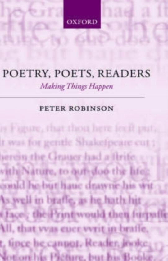 Poetry, Poets, Readers av Peter Robinson (Hardcover)