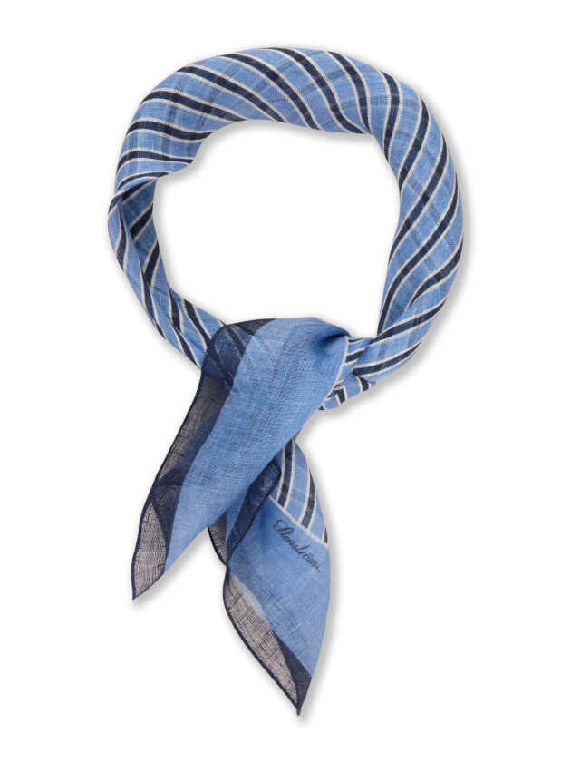 STRIPED LINNEN SCARF