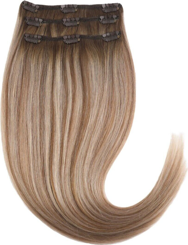Clip-on set 3 pieces 60 cm Brown Ash Blonde Balayage B5.1/7.3