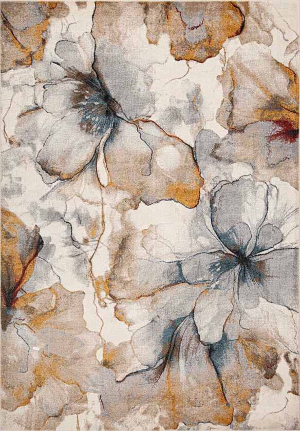 Teppe Yelvi 133x190 cm - Beige/oransje