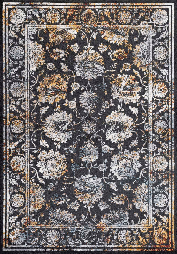 Teppe Yelvi 120x180 cm - Svart/Beige