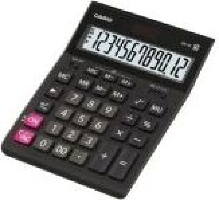 GR-12 OFFICE LOMMEREGNER SORT, 12-CIFRET DISPLAY