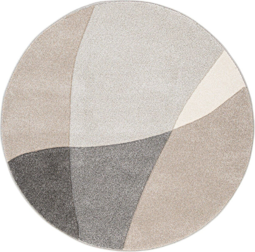 Teppe Navon Carved D160 cm - Grå/Beige