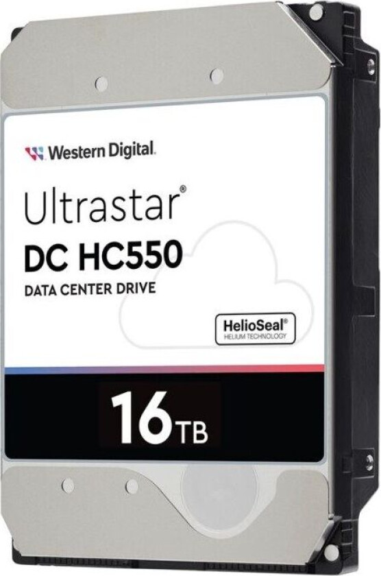 WD Ultrastar DC HC550 WUH721816ALE6L4 - Harddisk - 16 TB - intern - 3,5" - SATA 6 Gb/s - 7200 rpm - buffer: 512 MB