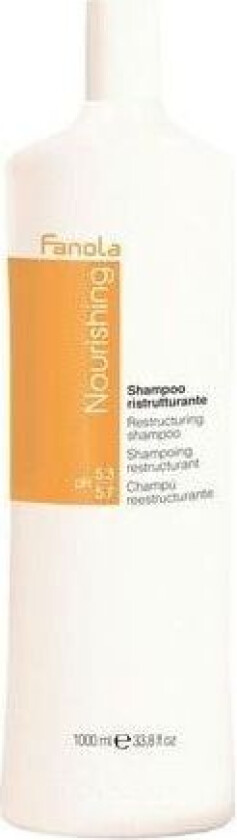 FANOLA Nourishing Restructuring Shampoo tørr og sprø sjampo 1000ml