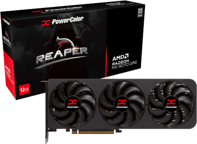 Radeon RX 9070 GRE Reaper - 12GB GDDR6 RAM - Grafikkort