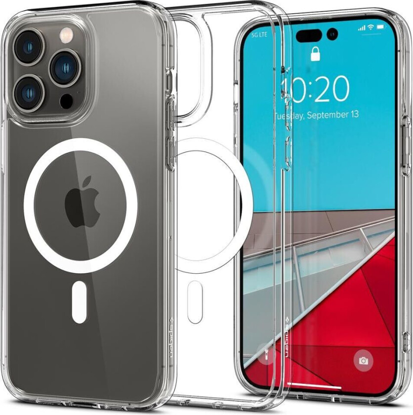 Spigen ACS04969, Etui, , iPhone 14 Pro, 15,5 cm (6.1"), Gjennomsiktig, Hvit