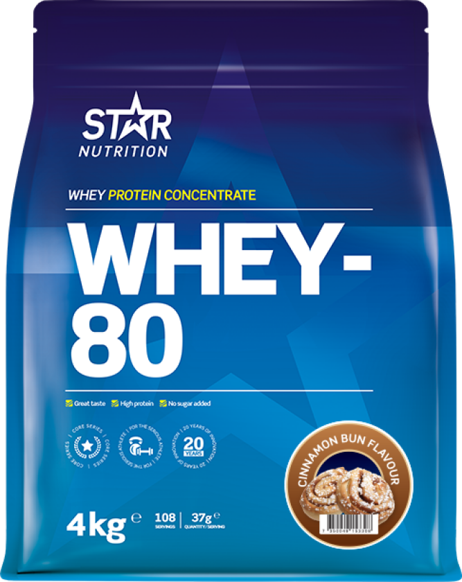 Whey-80 Myseprotein 4 kg
