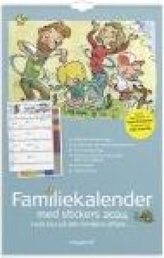 Familiekalender Otto Dickmeiss med 5 kolonner 2024 - inkl. stickers