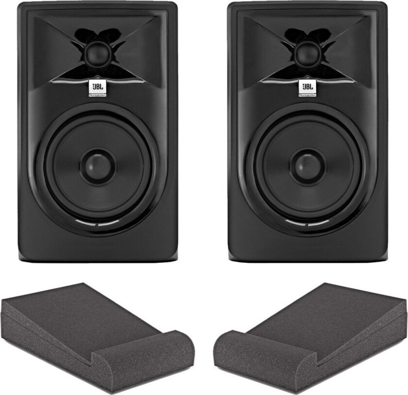 JBL 305P MKII Studiomonitorer med Stativer Par
