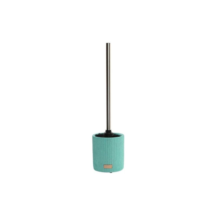 Toalettbørste DKD Home Decor Cement Rustfritt stål Grønn 10 x 10 x 36 cm