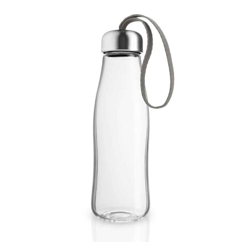 drikkeflaske i glass 0,5 L Taupe