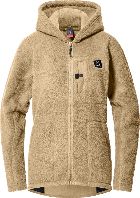 Women's Malung Pile Hood Sand S, Sand